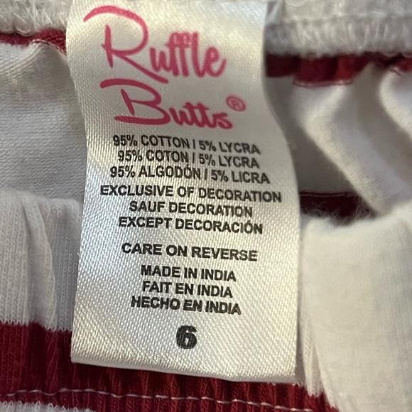 Ruffle Butts Stripe Pants 6 - Picture 4 of 4